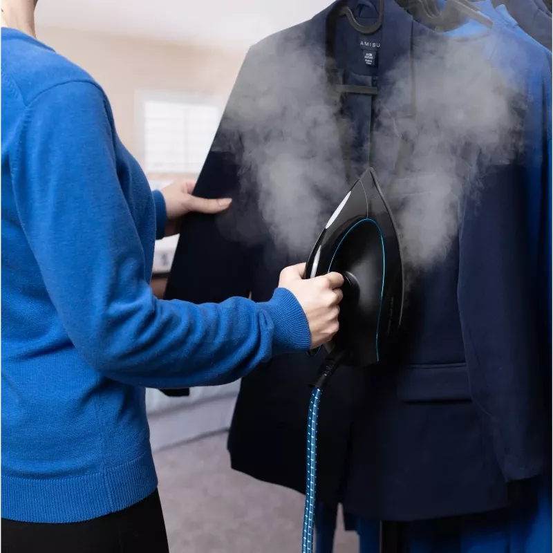Żelazko Zelmer Aqua Steam ZIS5400 czarno-niebieskie