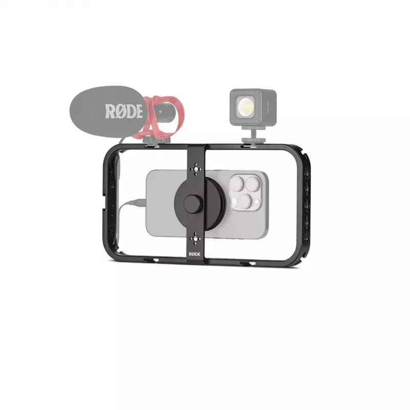 RØDE PHONECAGE klatka do aparatu Czarny 1/4 3/8 cala Szerokość 35,5 mm Głębokość 245 mm Wysokość 126 mm