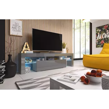 Cama stojak TV TORO 158 szary/szary połysk