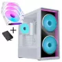 Lian Li LANCOOL 217 INF PC-Enclosure Bundle + 3x UNI FAN SL-INF 120 Reverse Blade Fan - biały