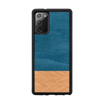 Etui na smartfona man and wood Galaxy Note 20 jeans czarne — ochronne etui w stylu jeansu