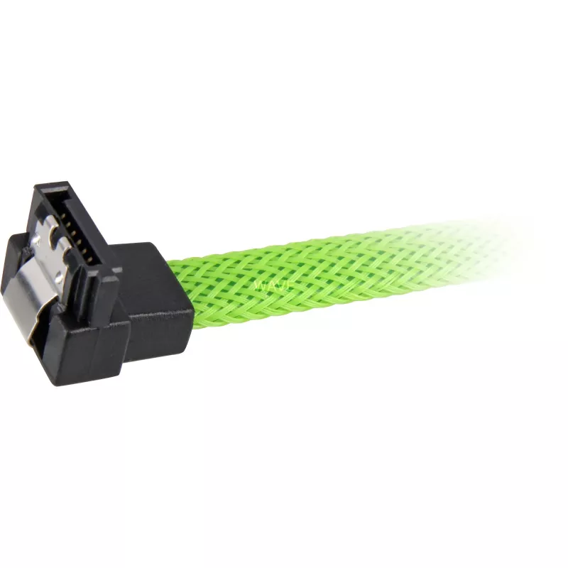 Kabel SATA Sharkoon SATA 3 0,45 m 7-pin czarny zielony