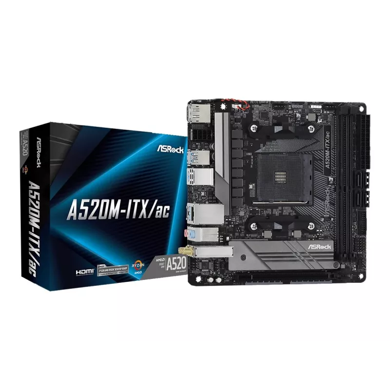 Płyta główna ASRock A520M-ITX/ac Socket AM4 micro ATX