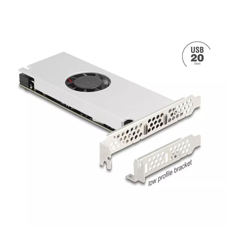 Karta PCI Express x16 DELOCK 90805 — 2 × USB 20 Gb/s Type-C