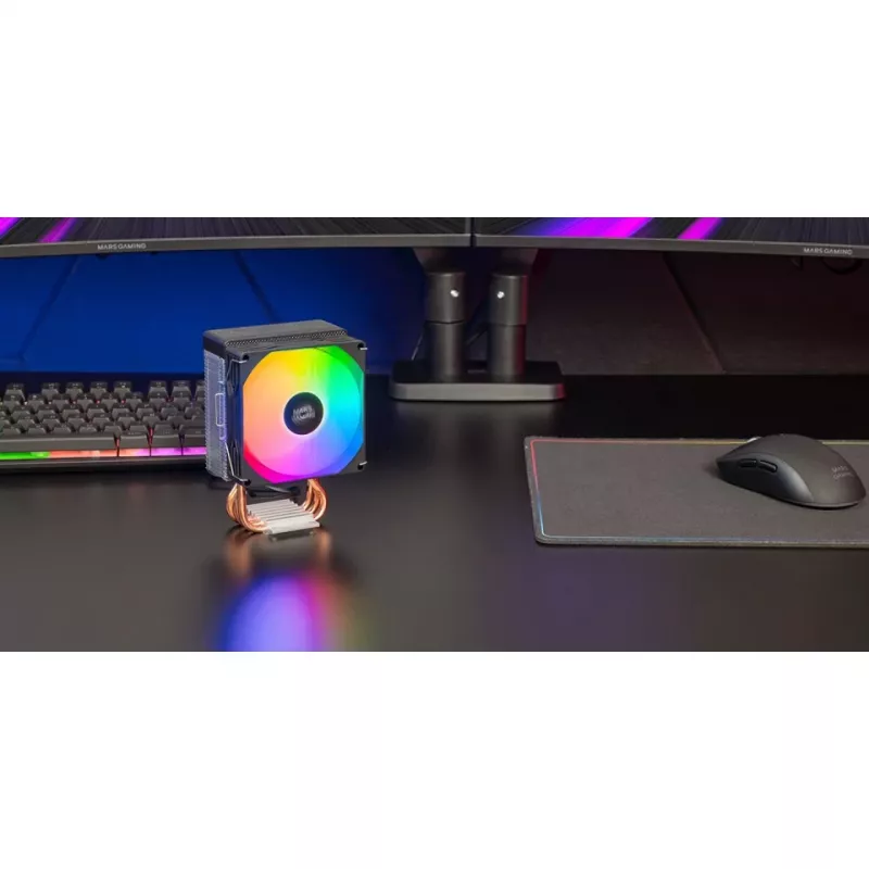 Chłodzenie powietrzne TACENS Mars Gaming MCPU-X3, wentylator 90 mm, TDP 150 W, zgodne z LGA/AM4/AM5, czarne