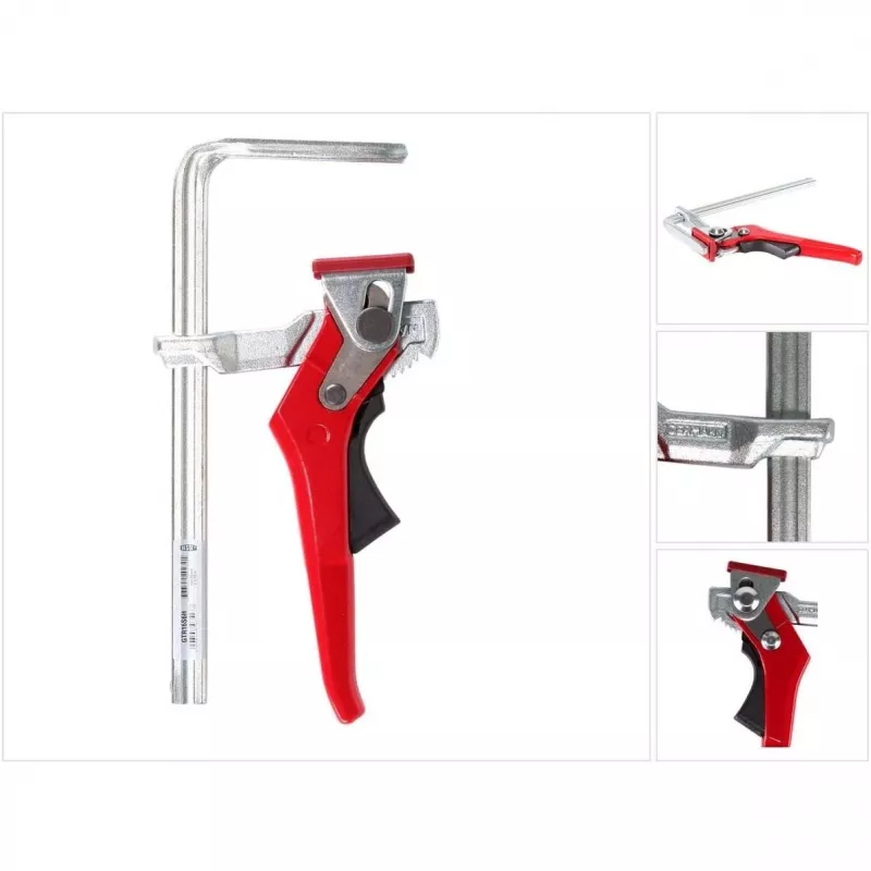 Zacisk śrubowy Bessey GTR16S6H, konstrukcja z tworzywa sztucznego i stali, 300×200×300 mm
