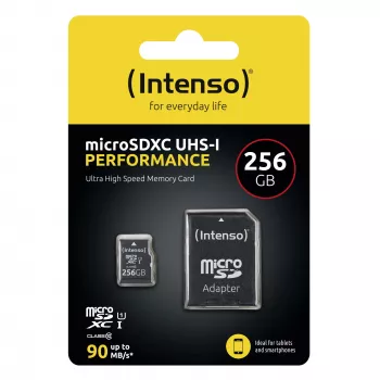 Karta pamięci Flash Intenso 256 GB UHS-I microSD Performance Class 10