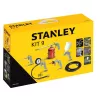 Zestaw narzędzi pneumatycznych STANLEY 9045718STN, 9-elementowy, narzędzia metalowe, wąż spiralny 5 m, maks. 20 bar