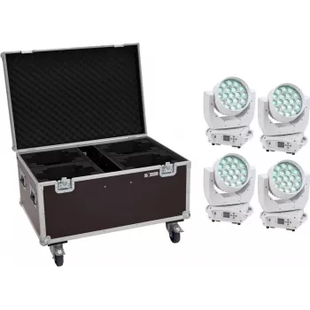Ruchoma głowica wash EUROLITE TMH-X4 4× LED z walizką na kółkach