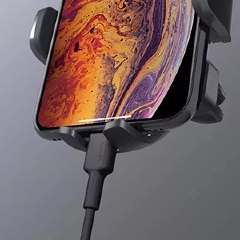 Uchwyt na telefon Aukey HD-C48 regulowany o 360° do smartfonów i małych tabletów, mocowanie zaciskowe, obrotowe ramię