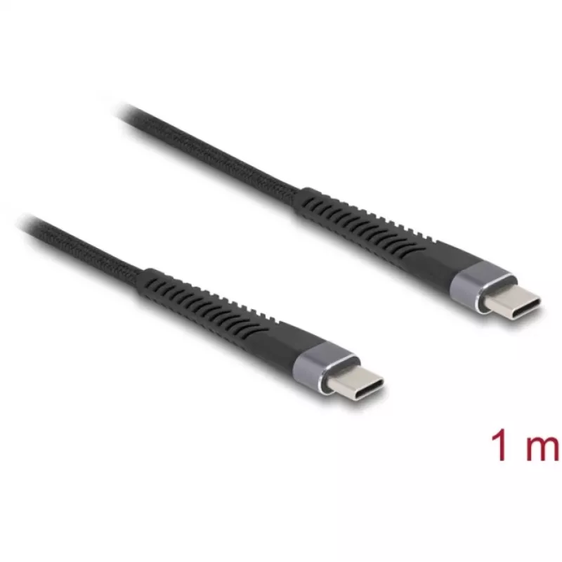 Kabel USB DeLOCK 81124 USB 2.0 1 m USB-C czarny