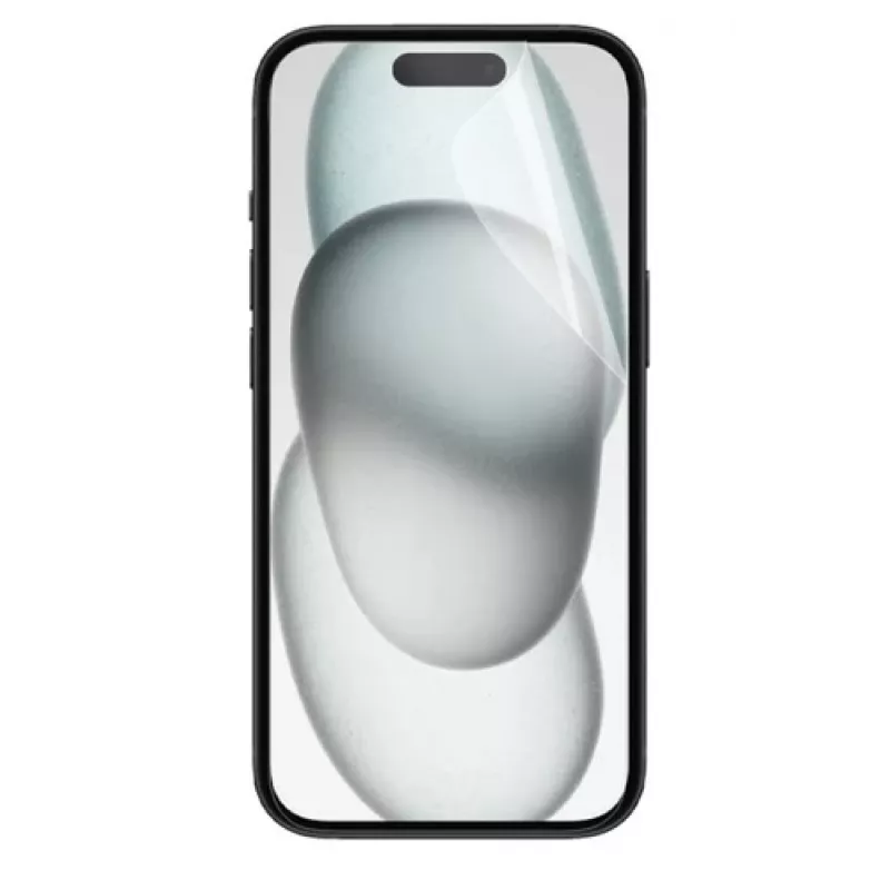 Przezroczysta folia ochronna Mobilis 036310 do iPhone 15Pro Odporna na zarysowania i wstrząsy