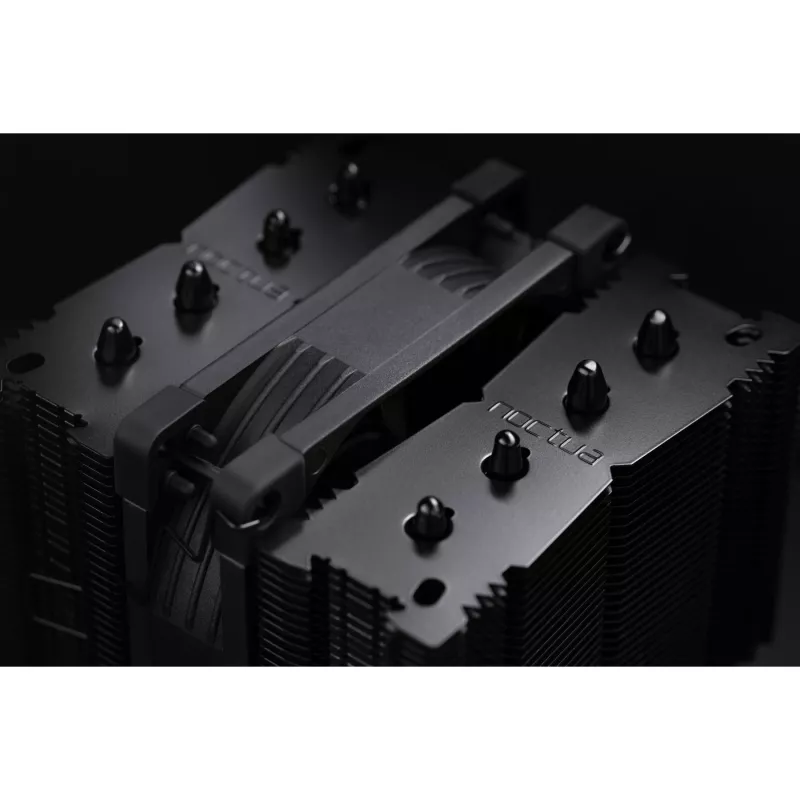 Chłodzenie procesora Noctua NH-D9L CHROMAX.Czarny — wentylator 92 mm, 400–2000 RPM, 22,6 dB, wymiary 95×95×110 mm, waga 531 g
