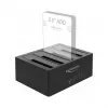 DeLOCK USB Type-C Docking Station for 4 x SATA HDD / SSD - HDD-Dockingstation Schächte: 4 - 2.5 / 3.5 gemeinsam genutzt (6,4 cm/8,9 cm gemeinsam genut