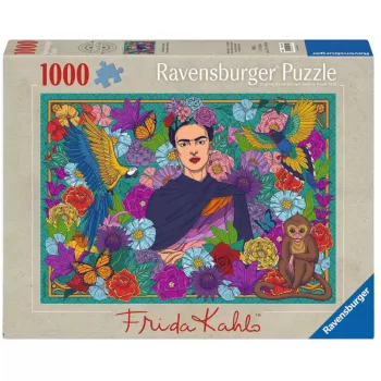 Puzzle - Raj Fridy Kahlo: Papugi, Małpy 1000 Elementów