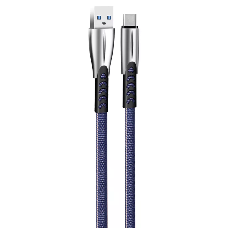 Kabel ColorWay USB Type-C (stop cynku) 2,4A, 1 m | CW-CBUC012-BL