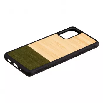 Etui na telefon Man and Wood dla Samsung Galaxy S20+ — bambus, leśna czerń