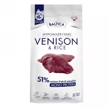 BALTICA Nutraceutic Hypoalergiczna Małe rasy Dziczyzna z ryżem - sucha karma dla psa - 3kg