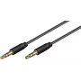 Kabel audio Microconnect AUDLL1.5 1,5 m 3,5 mm męski do męskiego czarny