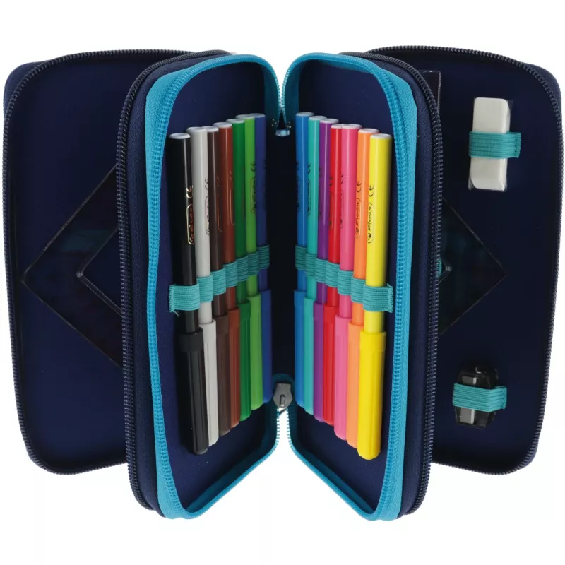Herlitz TriCase Deep Ocean 31 elementów niebieski poliester 190x70x115 mm