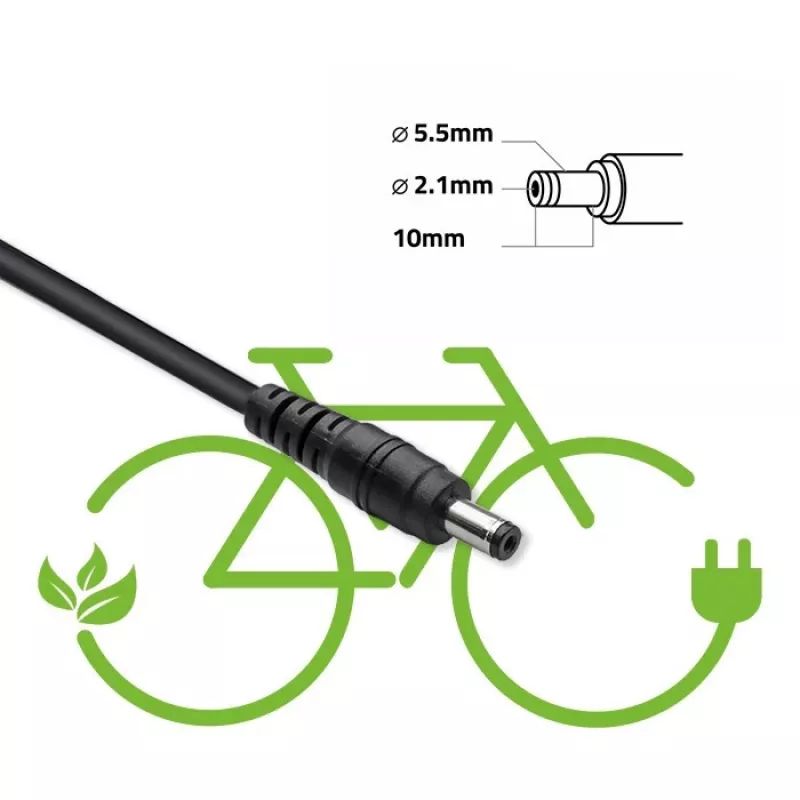 Ładowarka do roweru elektrycznego QOLTEC 50332 — wyjście 36V/42V, 2A, wtyk 5,5×2,1 mm