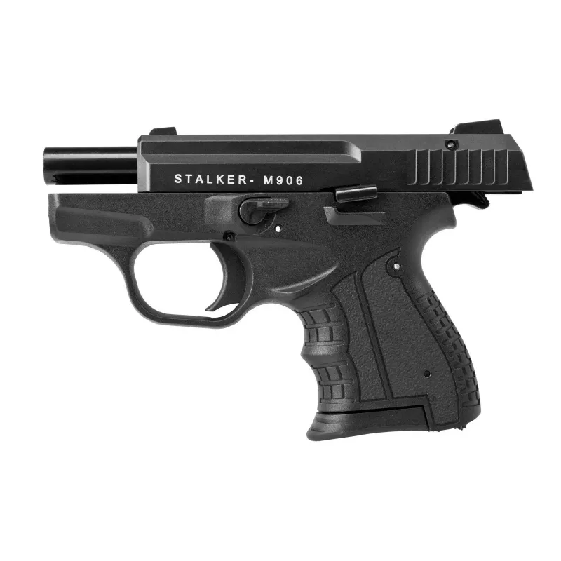 Pistolet sygnałowy hukowy STALKER M906 BAS kaliber .22 Long Blank (6 mm) Czarny
