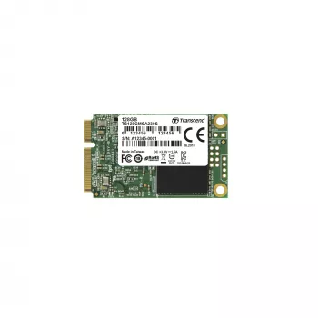 SSD|TRANSCEND|128GB|mSATA|SATA 3.0|Prędkość zapisu 400 MB/s|Prędkość odczytu 550 MB/s|MTBF 2000000 godzin|TS128GMSA230S
