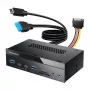 GrauGear G-MP03-CR-AU Multi Front Panel 4-Port USB Hub + Card Reader (USB, SD, microSD)