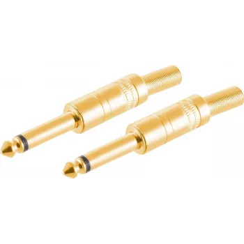 Złącze przewodowe ShiverPeaks BS50600-G2 6,3 mm złote męskie 2 szt.