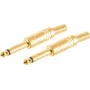 Złącze przewodowe ShiverPeaks BS50600-G2 6,3 mm złote męskie 2 szt.