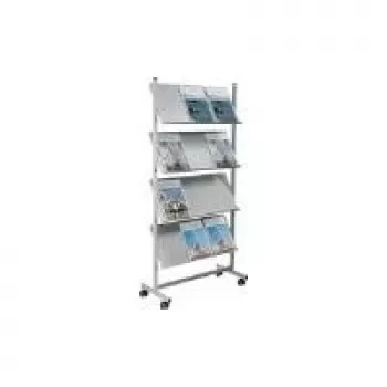 Helit H6813499 - Metalowy - Szary - 4 półki - 750 mm - 390 mm - 1580 mm