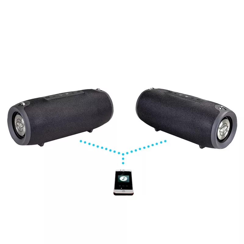 Przenośny głośnik Bluetooth MANTA SPK15GO-BK — 20W, 3600 mAh, do 8 h, czarny