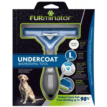 Narzędzie do usuwania podszerstka FURminator L dla psów krótkowłosych od FURminator — Maxi (26–44 kg), czarny, 420 g