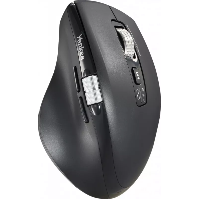 Mysz bezprzewodowa YENKEE SPIN DUAL 2095BK — kompaktowa mysz optyczna dwutrybowa, model YMS 2095B SPIN