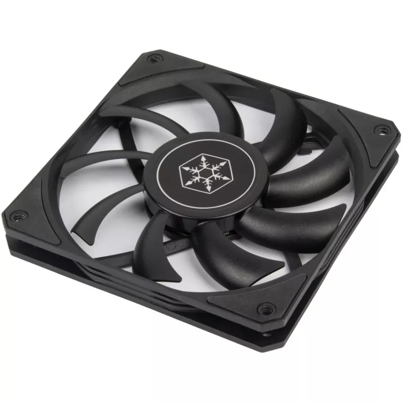 Wentylator obudowy SILVERSTONE SST-AS120B 120 mm czarny przezroczysty, 3-pin