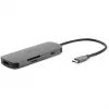 7-w-1 Dongle USB-C Acer — USB 3.2 Gen 1 Type-C, 3x USB-A, HDMI, SD/MicroSD, 100W PD, srebrny