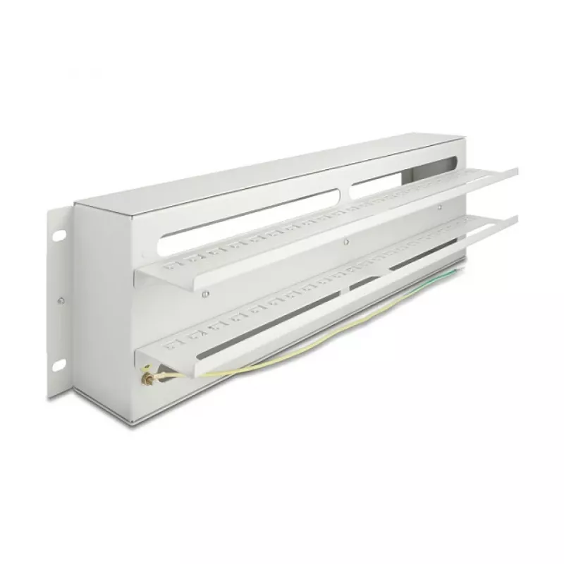 Circuit-breaker panel DeLOCK 67196 Metal szary 132mm Width