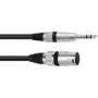 Kabel audio XLR (3-pin) 6,35mm Omnitronic 3022075E 0,2m Czarny