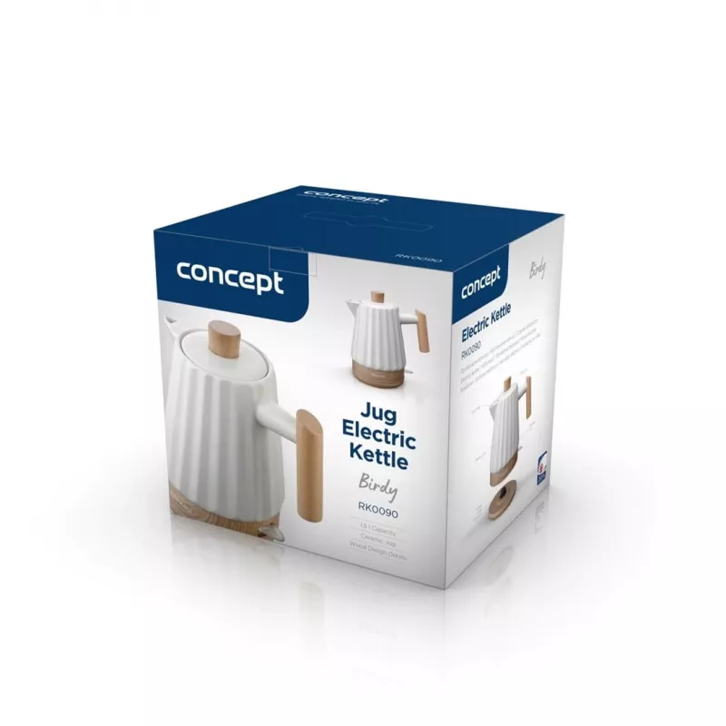Czajnik elektryczny ceramiczny Concept RK0090 1,5 l Biały