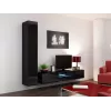 Cama pełna Szafka VIGO '180' 180/40/30 czarny/czarny połysk