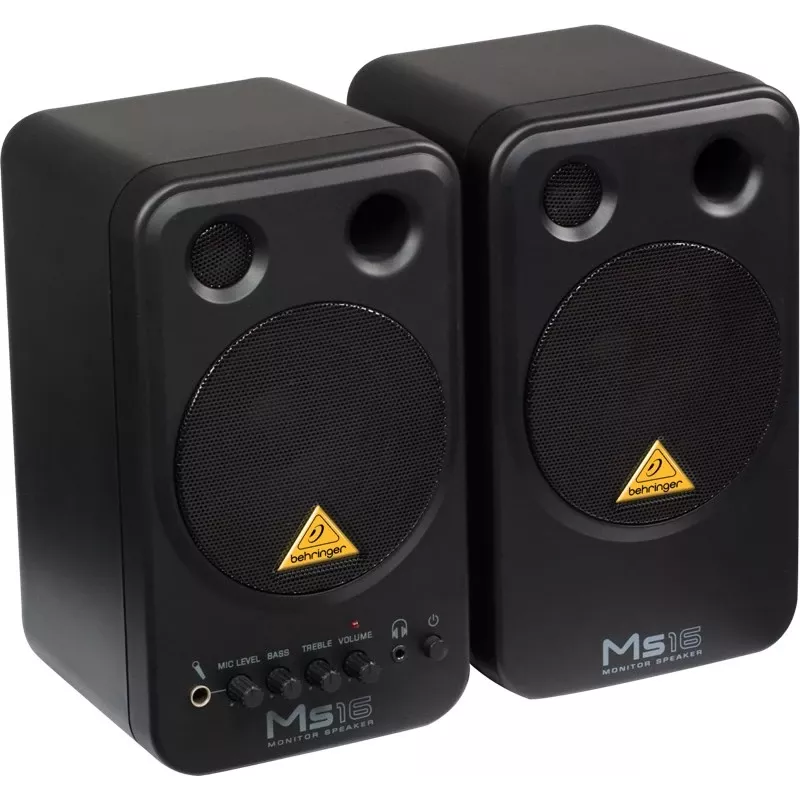 Behringer MS16 głośnik 2-drożny Czarny Przewodowy 16 W