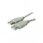 Kabel USB Microconnect USBAA1 USB 2.0 1 m USB A szary