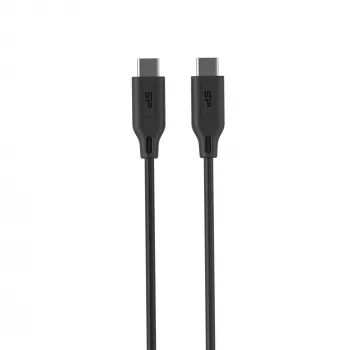 Kabel USB Silicon Power LK15CC 1m USB C Czarny 0,48 Gbit/s