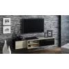 Cama szafka TV SIGMA1 180 dąb dąb sonoma/czarny połysk