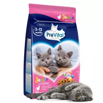 Sucha karma dla kota PREVITAL Junior Chicken 950 g — sucha karma dla kociąt, 35% białka, 12% tłuszczu