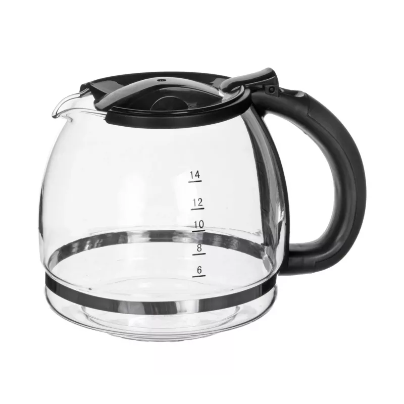 Ekspres przelewowy CLATRONIC KA 3473, zbiornik na wodę 1,5 l, pojemność 14 filiżanek, czarny