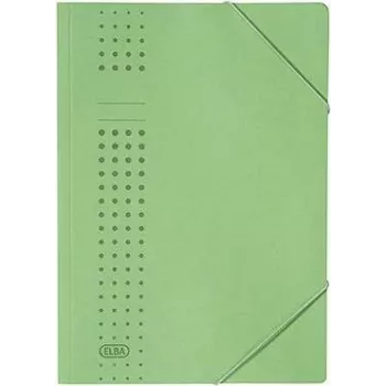 ELBA teczka chic z gumką, kartonowa, A4, zielona (33470 GN) (33470 GN)