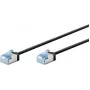 Goobay Ultra-Flexible CAT 6A kabel krosowy cienki U/FTP czarny - wtyk extra-short (74316)