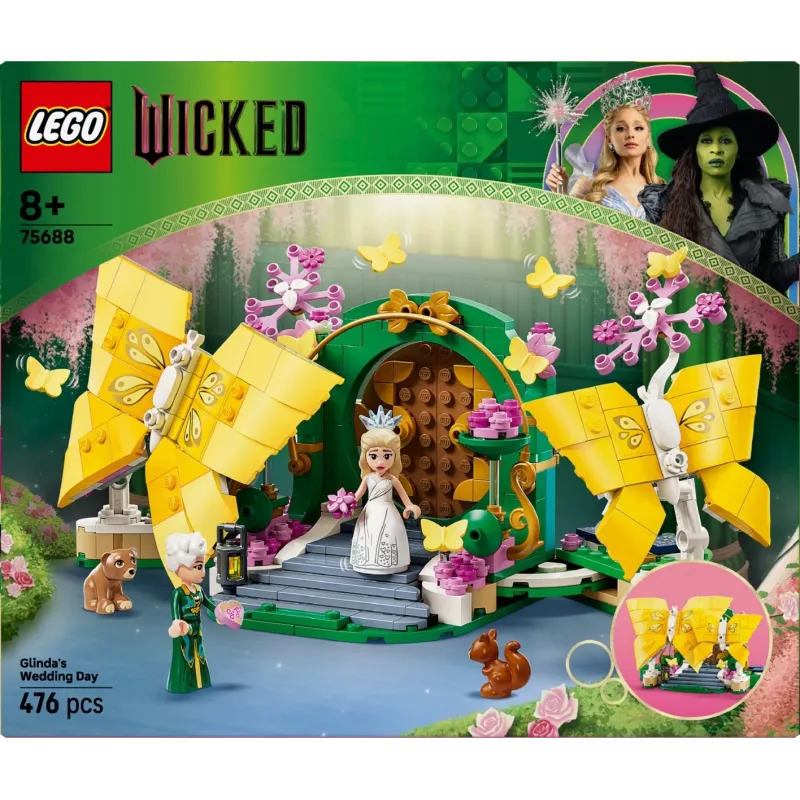 Zestaw konstrukcyjny LEGO Wicked 75688 Ślub Glindan — zestaw tematyczny, model 75688