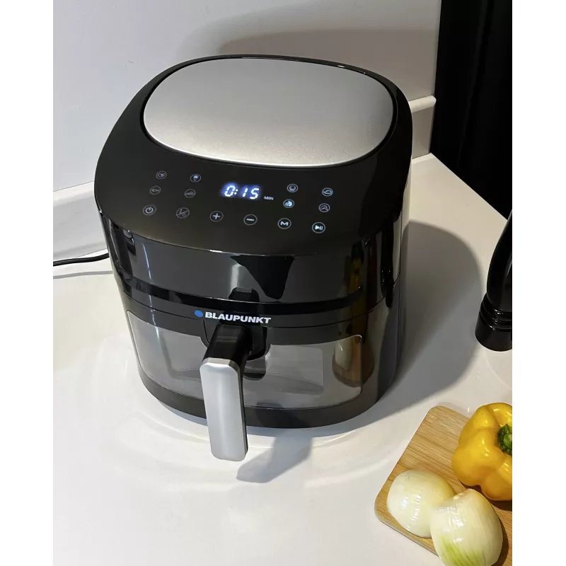 Frytkownica beztłuszczowa BLAUPUNKT AFD712 — pojemność 7,2 l, 1800 W, cyfrowe sterowanie dotykowe, 40–200°C, minutnik 60 min